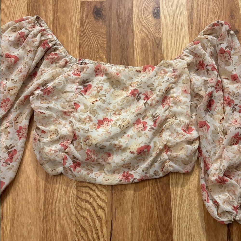Floral Off-Shoulder Women's Top